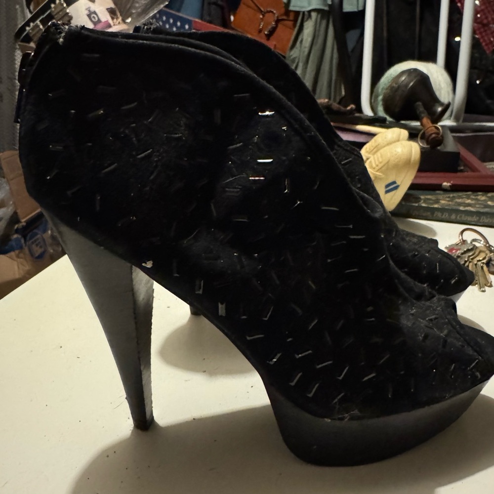 Carlos by Carlos Santana Black Heeled Boots